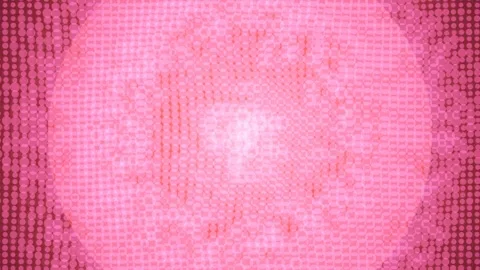 Abstract pink dot pattern gradually shifts in brightness Video stock 327942432