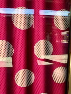 Abstract pink dot pattern with reflections and shadows Stock Photos