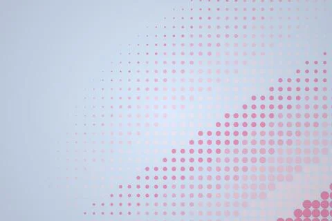 Abstract pink dotted pattern on light blue background Stock Illustration