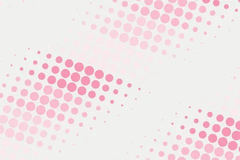Abstract pink dotted pattern on white background Stock Photos