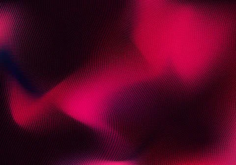 Abstract pink dynamic wave motion blurred background with dots pattern textur Stock Illustration