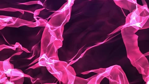 Abstract pink energy magic wave shapes glowing background, 4k video Stock Footage 250263232