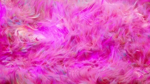 Abstract Pink Feather Texture a close-up shot reveals a vibrant Stock Footage 313558513