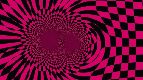 Abstract pink floral pattern with checkerboard effect in cinematic motion a.. Stock Footage 341696542
