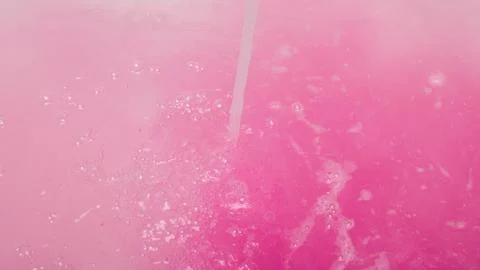 An Abstract Pink Fluid Background Featuring Bubbles and Shapes Stock Photos
