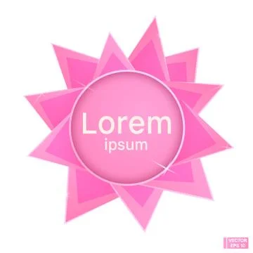 Abstract pink frame. Ilustração Stock