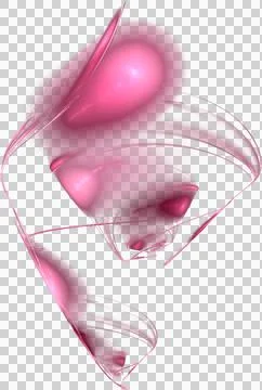 Abstract pink freeform pattern, isolated element without background Stock Illustration