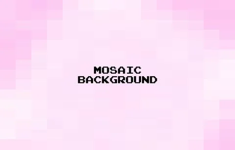 Abstract Pink geometric Background, Creative Design Templates. Pixel art Grid Stock Illustration