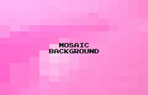 Abstract Pink geometric Background, Creative Design Templates. Pixel art Grid Stock Illustration
