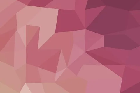 Abstract pink geometric background with polygons and shades Stock Illustration