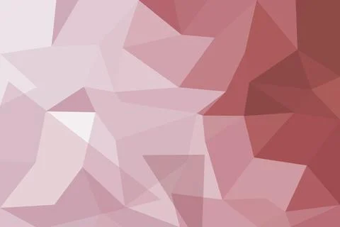 Abstract pink geometric background with triangles and shades Stock Illustration
