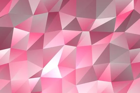 Abstract pink geometric background with triangular shapes Stock Photos