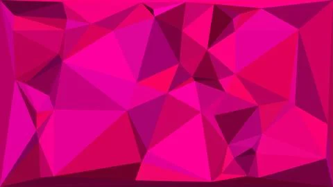 Abstract pink geometric low poly background design Stock Illustration