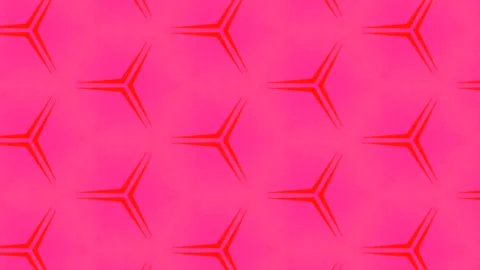 Abstract pink geometric pattern with hexagonal shapes and three-way Stock Footage 301520665