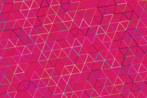 Abstract pink geometric pattern with lines and shapes Stock Illustration