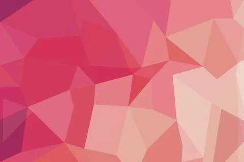 Abstract pink geometric pattern with polygons and shades イラスト素材