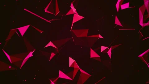 Abstract pink geometric plexus network motion background Video stock 347304993