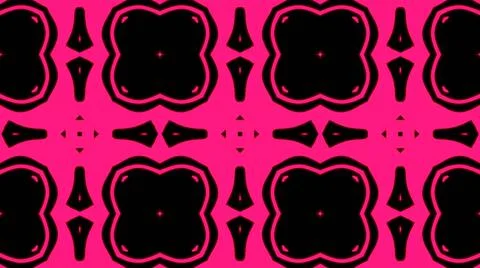 Abstract pink geometric seamless pattern background. Psychedelic Colorful bac Illustrazione stock