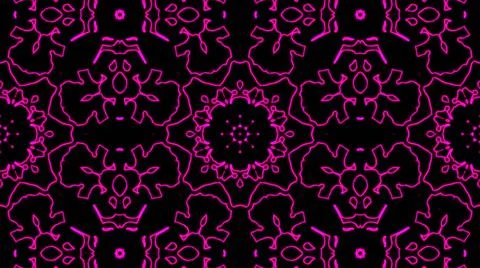 Abstract pink geometric seamless pattern background. Psychedelic Colorful bac Illustrazione stock