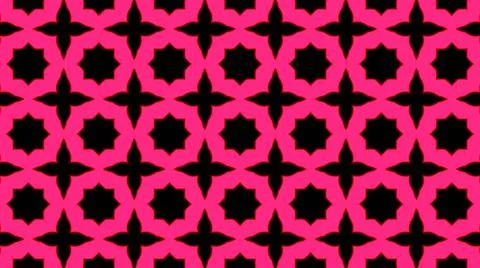 Abstract pink geometric seamless pattern background. Psychedelic Colorful bac Stock Illustration