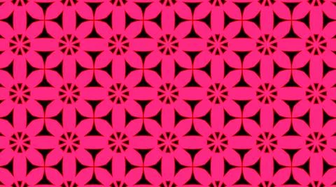 Abstract pink geometric seamless pattern background. Psychedelic Colorful bac Illustrazione stock