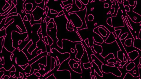 Abstract pink geometric seamless pattern background. Psychedelic Colorful bac Stock Illustration