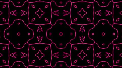 Abstract pink geometric seamless pattern background. Psychedelic Colorful bac Stock Illustration