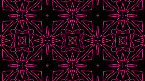 Abstract pink geometric seamless pattern background. Psychedelic Colorful bac Illustrazione stock