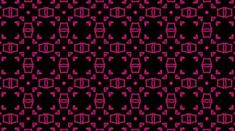 Abstract pink geometric seamless pattern background. Psychedelic Colorful bac Stock Illustration