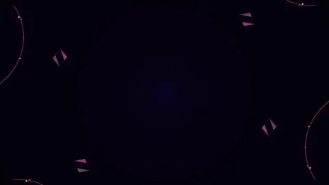 Abstract Pink Geometric Shapes on Dark Background VJ Loop Stock Footage 332919945