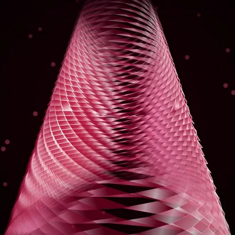 Abstract pink geometric wave pattern background for modern design visuals Stock Footage 345690926