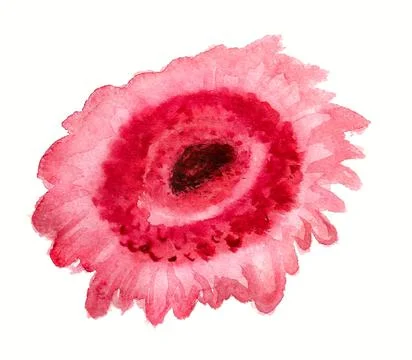 Abstract pink gerbera Stock Illustration