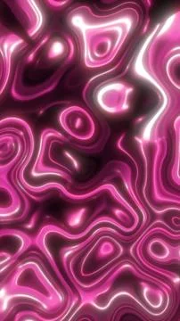 Abstract pink glowing fluid pattern with soft light reflections, creating a v Illustrazione stock