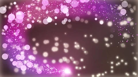 Abstract pink glowing light particles swirling through dark space dynamic Stock Footage 345329652