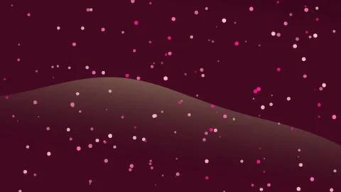 Abstract Pink Glowing Particles on Dark Red Background Video stock 331392424