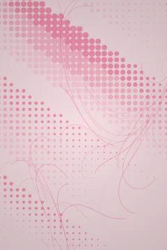 Abstract Pink Gradient Background with Dots and Lines Stock Illustration