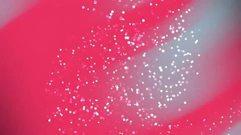 Abstract Pink Gradient Background with Sparkling White Bokeh Particles and .. Stock Illustration