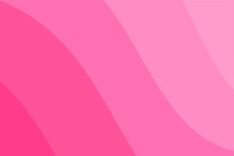 Abstract pink gradient curved background with smooth flowing pastel waves Stock Illustration