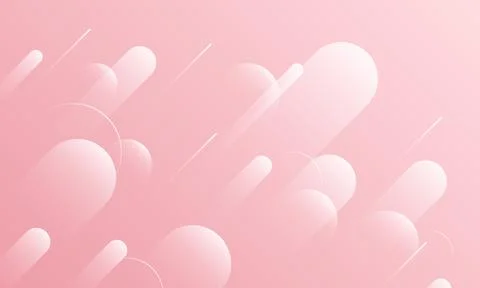 Abstract pink gradient rounded shape background. Illustrazione stock