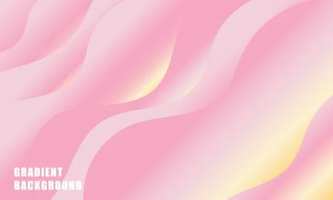 Abstract pink gradient wavy background, Liquid color background design Stock Illustration