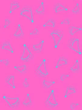 Abstract pink-green background with arc and dots. Stock Illustration