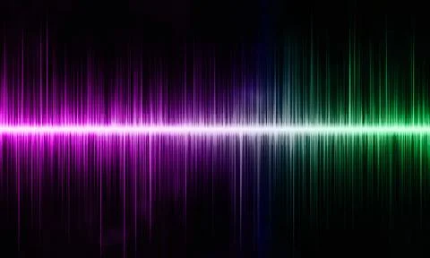 Abstract pink green wave flow. Stock Illustration