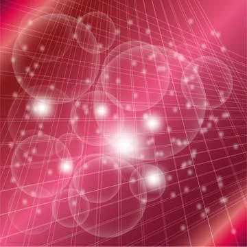 Abstract pink grid circle light background Stock Illustration