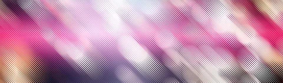 Abstract pink halftone background with diagonal light shapes, dotted mesh tex イラスト素材