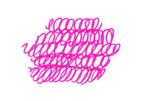 Abstract pink handmade texture on white Stock Illustration