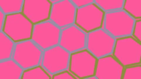 Abstract pink honeycomb pattern with geometric hexagon shapes 스톡 일러스트