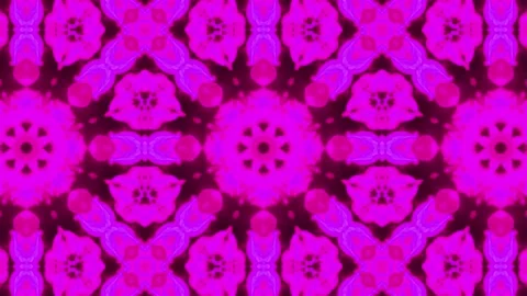 Abstract Pink Kaleidoscope Patterns. 4K Motion Graphics Background Stock Footage 142421088
