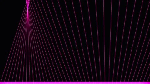 Abstract pink light lines moving in geometric pattern against black backgro.. Stock Footage 342504267