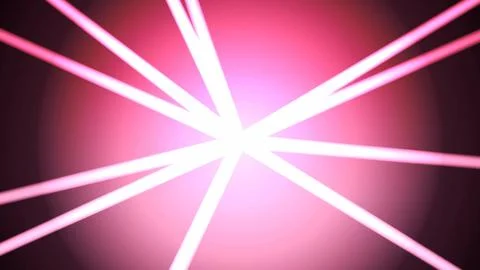 Abstract Pink Light Rays Radiating from Center Stock Illustration
