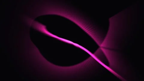 Abstract pink light trails forming organic shapes in darkness with gentle m.. Video stock 341696570